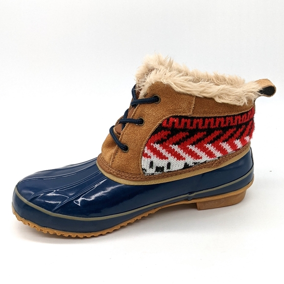 Khombu Josie Duck Boots Waterproof Leather - Picture 3 of 7